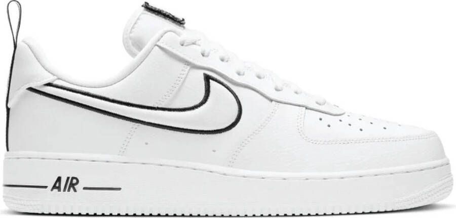 Nike Air Force 1 Low White Black Outline Swoosh Doos zonder deksel