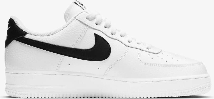 Nike Air Force 1 Low '07 White Black Pebbled Leather CT2302