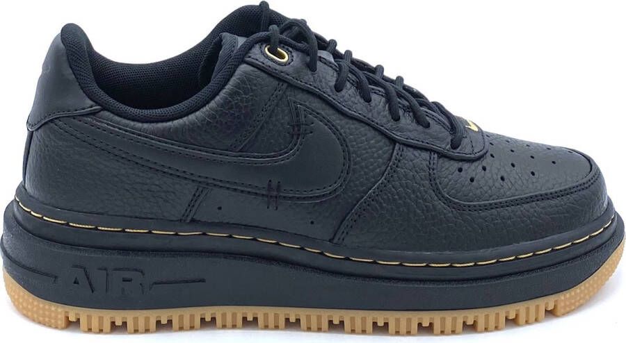 Nike Air Force 1 Luxe Basketball Schoenen black black bucktan gum yellow maat: 43 beschikbare maaten:41 42.5 43 45