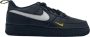 Nike Kinderschoenen Air Force 1 LV8 4 Black University Gold White Black University Gold White - Thumbnail 1