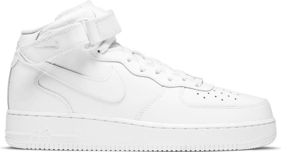 Nike Air Force 1 Mid basisschool Schoenen White Leer Textil Foot Locker