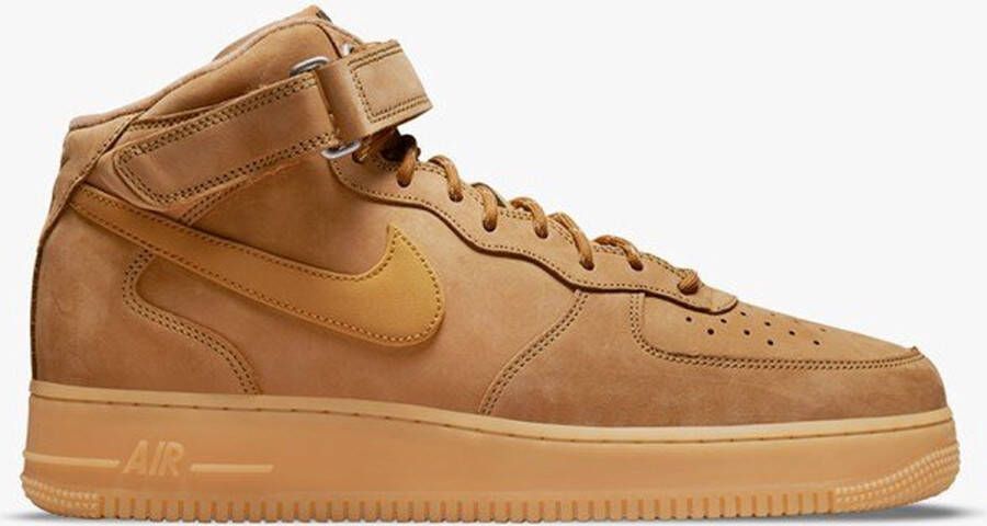 Nike Air Force 1 Mid '07 Basketball Schoenen flax wheat gum light brown black maat: 42.5 beschikbare maaten:41 42.5 43 44 45 46