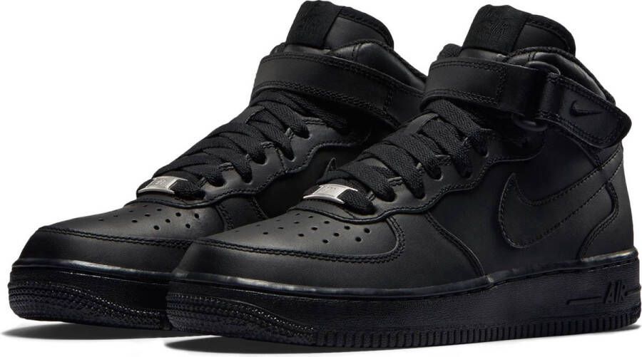 Nike Air Force Mid Le (gs) Basketball Schoenen black black maat: 37.5 beschikbare maaten:37.5