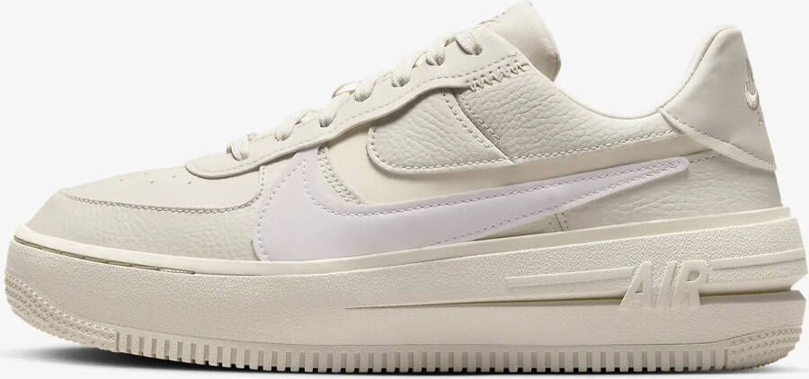 Nike Air Force 1 PLT.AF.ORM Pale Ivory Sneakers Dames Beige lichtpaars