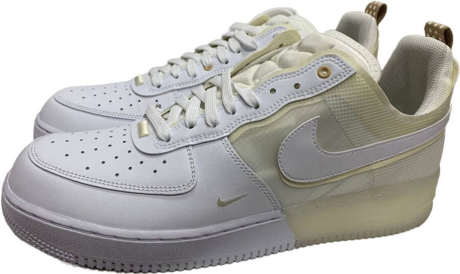 Nike Air Force 1 React White White Coconut Milk Lt Iron Ore Schoenmaat 38 1 2 Sneakers DH7615 100