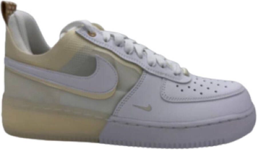 Nike Air Force 1 React White White Coconut Milk Lt Iron Ore Schoenmaat 38 1 2 Sneakers DH7615 100