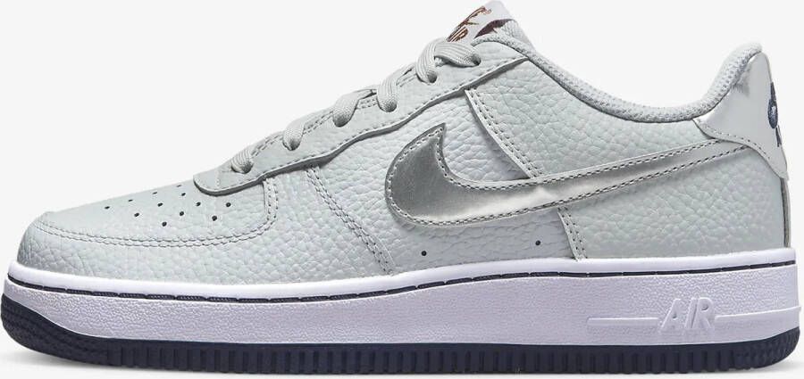 Nike Air Force 1 (gs) Basketball Schoenen pure platinum metallic silver maat: 36.5 beschikbare maaten:36.5 37.5