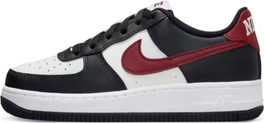 Nike Kinderschoenen Air Force 1 Black Summit White White Dark Team Red Black Summit White White Dark Team Red