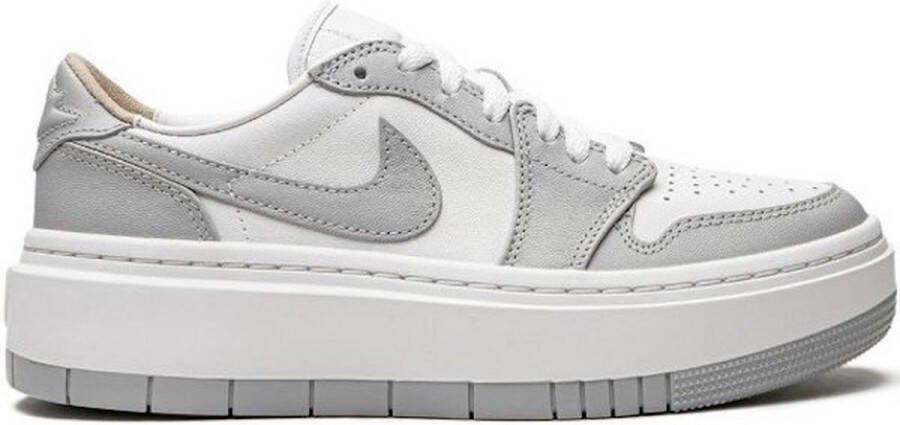 Jordan Lage Witte Platform Sneaker White Dames