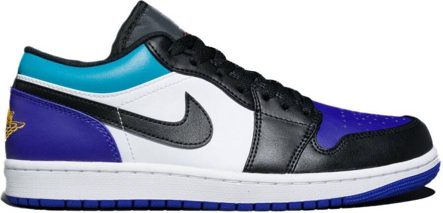 Jordan Air 1 Low Basketball Schoenen white black bright concord aquamarone maat: 47.5 beschikbare maaten:41 42.5 43 44.5 45 46 47.5