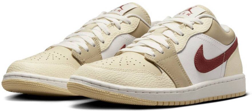 Nike Air Jordan 1 Low Dames Sneakers Summit White Red Sepia