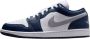 Jordan Air 1 Low White Midnight Navy Wolf Grey- Heren White Midnight Navy Wolf Grey - Thumbnail 1