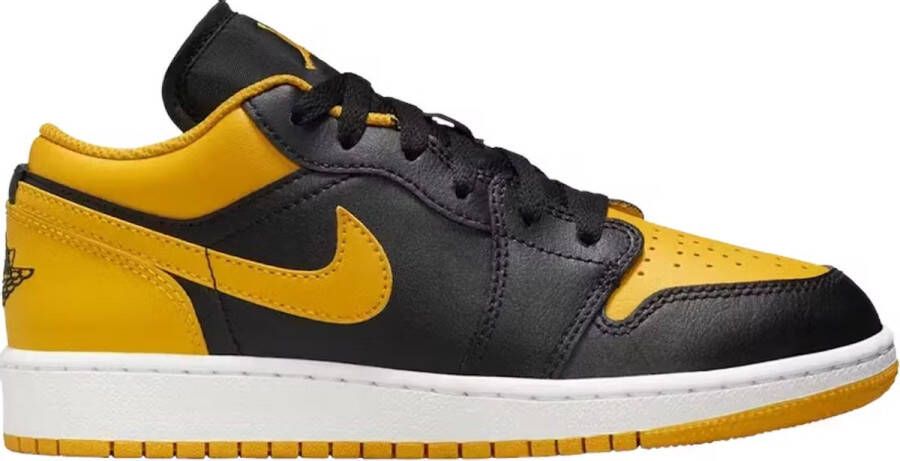 Jordan Air 1 Low Junior Black White Yellow Ochre Black White Yellow Ochre