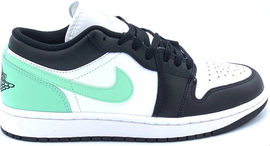 Jordan Air 1 Low White Green Glow Black- Heren White Green Glow Black