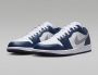 Jordan Air 1 Low White Midnight Navy Wolf Grey- Heren White Midnight Navy Wolf Grey - Thumbnail 4