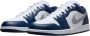 Jordan Air 1 Low White Midnight Navy Wolf Grey- Heren White Midnight Navy Wolf Grey - Thumbnail 1