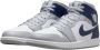 Jordan Herenschoenen Air 1 Mid White Wolf Grey Midnight Navy- Heren White Wolf Grey Midnight Navy - Thumbnail 4