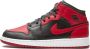 Jordan Nike Air 1 Mid(GS ) Black Gym Red White Banned 554725 074 EUR - Thumbnail 1