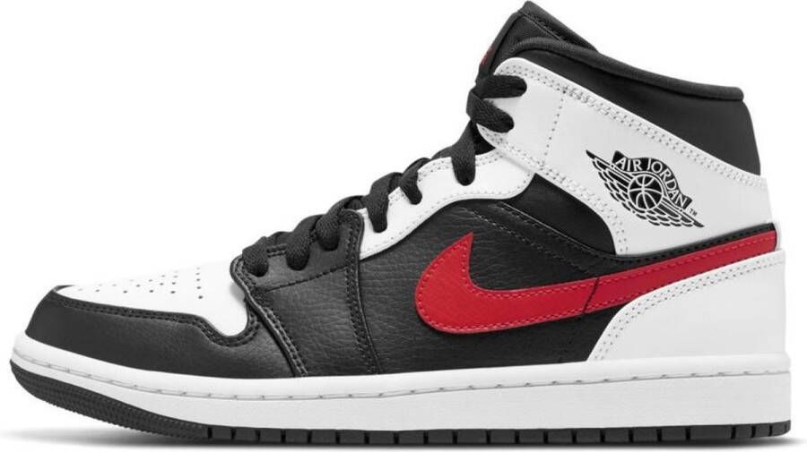 Nike Air Jordan 1 Mid Black Chile Red-White