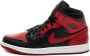 Nike Air Jordan 1 Mid Black Gym Red-White Banned - Thumbnail 1