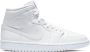 Nike Air Jordan 1 Mid Dames Sneakers White White - Thumbnail 2