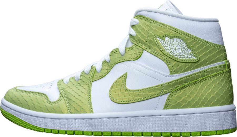 Nike Air Jordan 1 Mid Green Python (W) DV2959-113 GROEN Schoenen