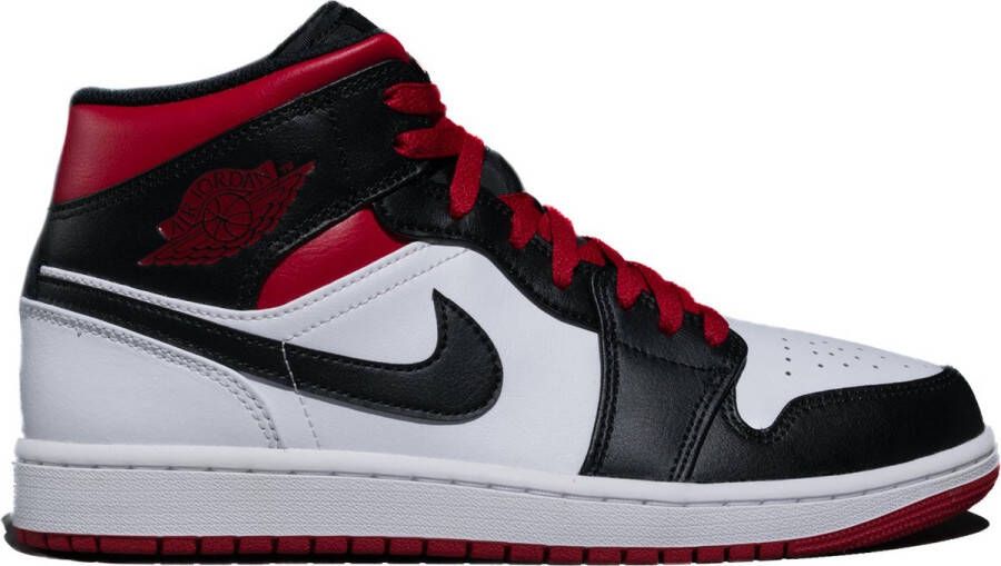 Nike AIR JORDAN 1 MID GS GYM RED BLACK TOE DQ8423-106 ZWART Schoenen