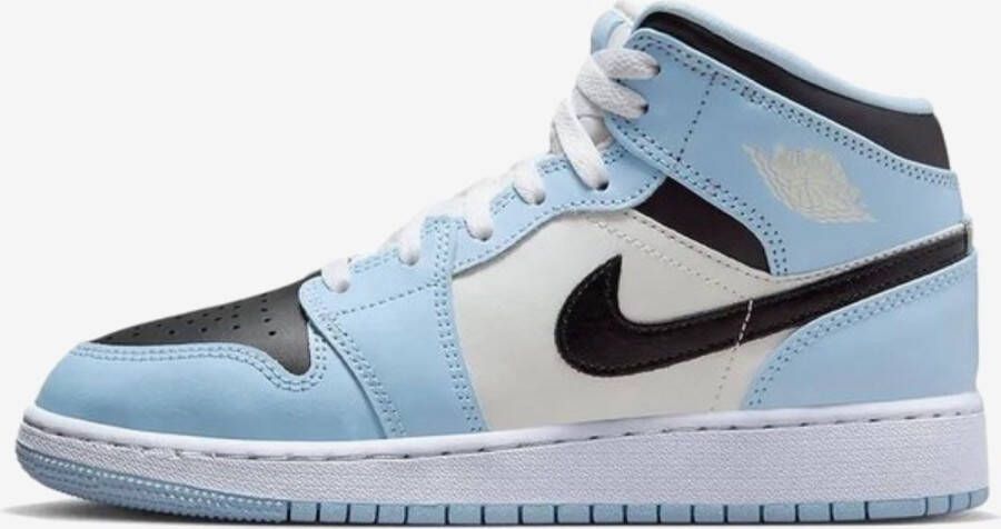 Nike Air Jordan 1 Mid (GS) Ice Blue Black-Sail-White 555112