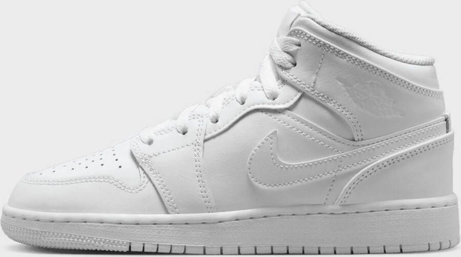 Nike Air Jordan 1 MID (GS) Triple White Kinder Sneakers