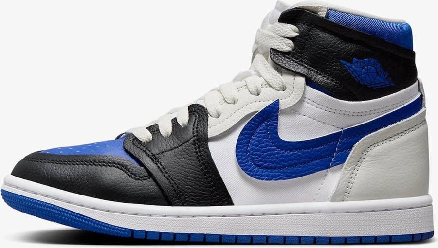 Nike Jordan 1 Mid High MM Sneakers Wit Blauw Zwart