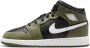 Jordan Kinderschoenen Air 1 Mid Black Medium Olive White Black Medium Olive White - Thumbnail 1