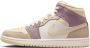 Jordan Air 1 Mid Dames Light Orewood Brown Khaki Taupe Grey Team Gold- Dames Light Orewood Brown Khaki Taupe Grey Team Gold - Thumbnail 4