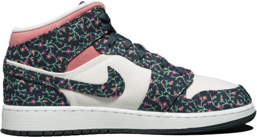 Nike Air Jordan 1 Mid SE GS Floral Canvas FJ3451-001 Kleur als op foto Schoenen