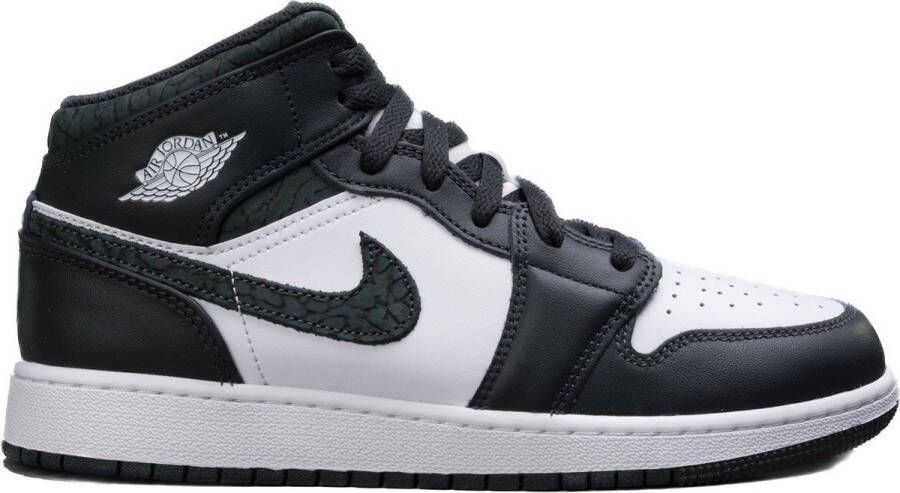 Nike Air Jordan 1 Mid SE GS 'Panda Elephant' FB9909-001 PANDA Zwart Wit Schoenen