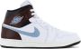 Nike Air Jordan 1 Mid SE Heren Sneakers Basketbalschoenen Schoenen Leer Wit FQ7831 - Thumbnail 1