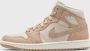 Jordan Air 1 Mid Dames Legend Light Brown Sail Legend Medium Brown- Heren Legend Light Brown Sail Legend Medium Brown - Thumbnail 1