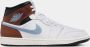 Nike Air Jordan 1 Mid SE Heren Sneakers Basketbalschoenen Schoenen Leer Wit FQ7831 - Thumbnail 5