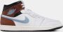 Nike Air Jordan 1 Mid SE Heren Sneakers Basketbalschoenen Schoenen Leer Wit FQ7831 - Thumbnail 6