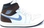 Nike Air Jordan 1 Mid SE Heren Sneakers Basketbalschoenen Schoenen Leer Wit FQ7831 - Thumbnail 2