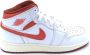 Nike Air Jordan 1 Mid SE 'White Dune Red' (GS) FJ3464160 sneakers hoog rood wit - Thumbnail 1