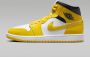 Jordan Air 1 Mid White Black Vivid Sulphur- White Black Vivid Sulphur - Thumbnail 5