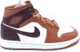 Nike Damesschoenen Air Jordan 1 Mid Dusty Peach Sail White Night Maroon- Dames Dusty Peach Sail White Night Maroon - Thumbnail 1