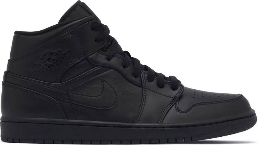 Jordan Air 1 Mid Basketball Schoenen black black black maat: 44.5 beschikbare maaten:41 42.5 40 43 44.5 45 46 40.5 47