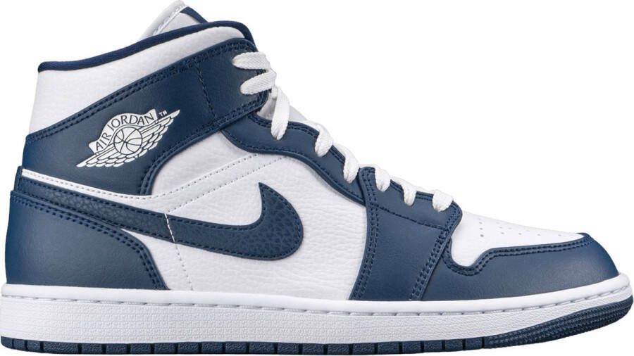 Nike Air Jordan 1 Mid White Metallic Gold Obsidian 554724-174 554724-174 WIT Schoenen