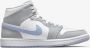 Jordan Nike Air 1 Mid White Aluminum Wolf Grey BQ6472 105 EUR - Thumbnail 2