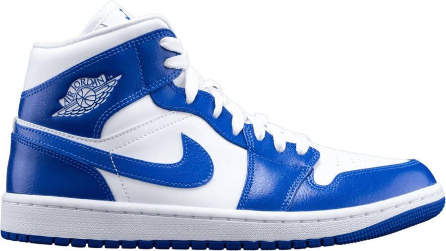 Nike Air Jordan 1 Mid White Hyper Royal-White Kentucky BQ6472