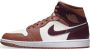 Nike Damesschoenen Air Jordan 1 Mid Dusty Peach Sail White Night Maroon- Dames Dusty Peach Sail White Night Maroon - Thumbnail 1