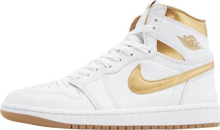 Nike Air Jordan 1 Retro High OG Metallic Gold Sneakers Wit Metallic Goud