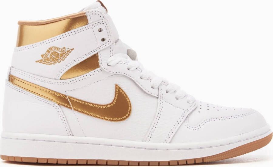 Nike Air Jordan 1 Retro High OG Metallic Gold Sneakers Wit Metallic Goud