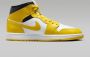 Jordan Air 1 Mid White Black Vivid Sulphur- White Black Vivid Sulphur - Thumbnail 6